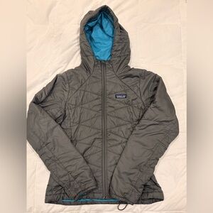 Patagonia Nano Puff Jacket. Gray Zip Up Hoody Women’s Size XS